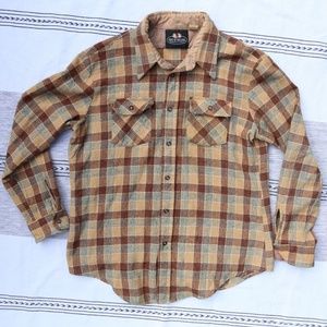 Vintage Fruit of the Loom Wool Shirt | Men's XL